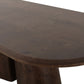 Gladyss 87" Burl Oval Dining Table - Brown - Image 5