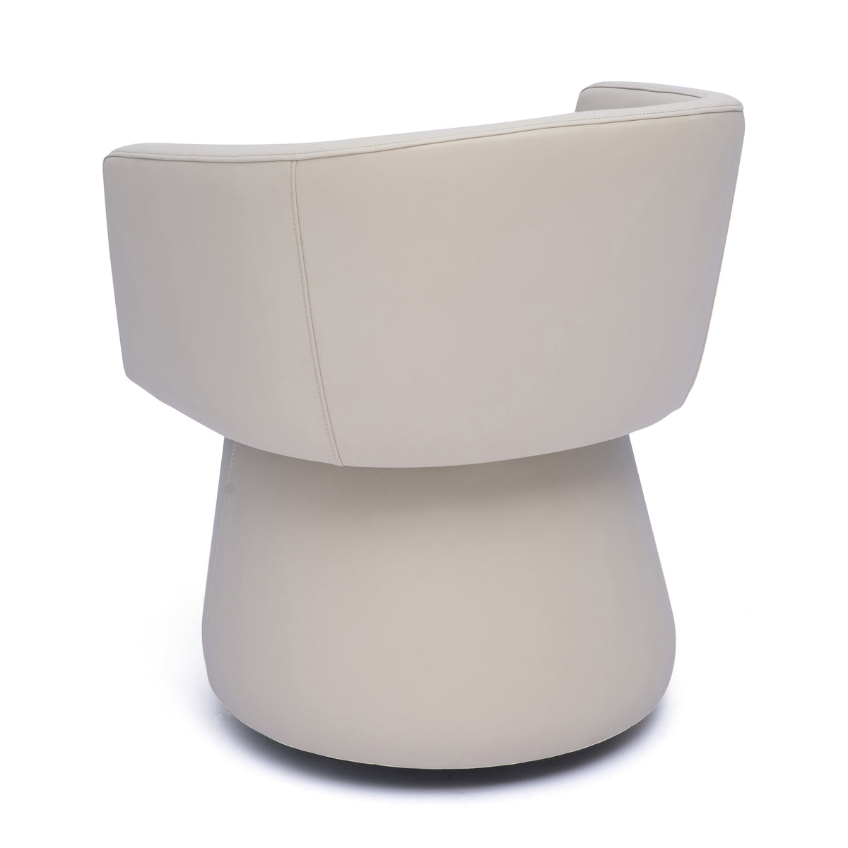 Kristen Rolling Desk Chair - Beige - Image 3