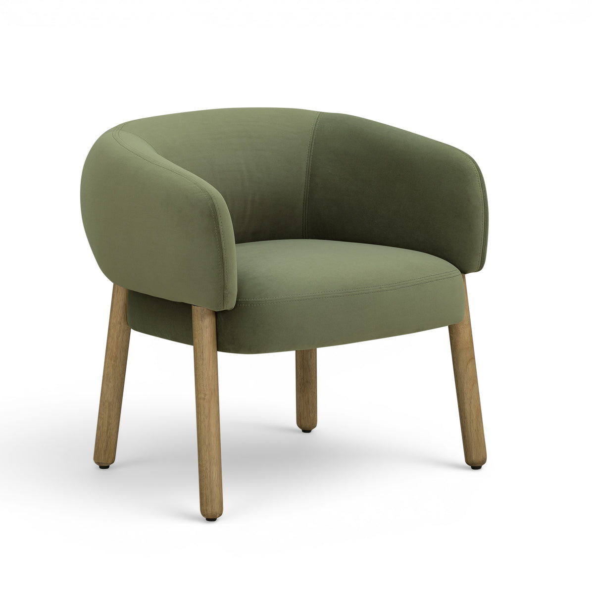 Foxy Performance Fabric Accent Chair - Olive Green - Image 1