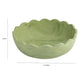 Holly Scalloped Resin Salad Bowl - Green - Image 4