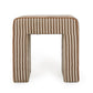 Byron Square Cotton Jute Ottoman - Brown - Image 2