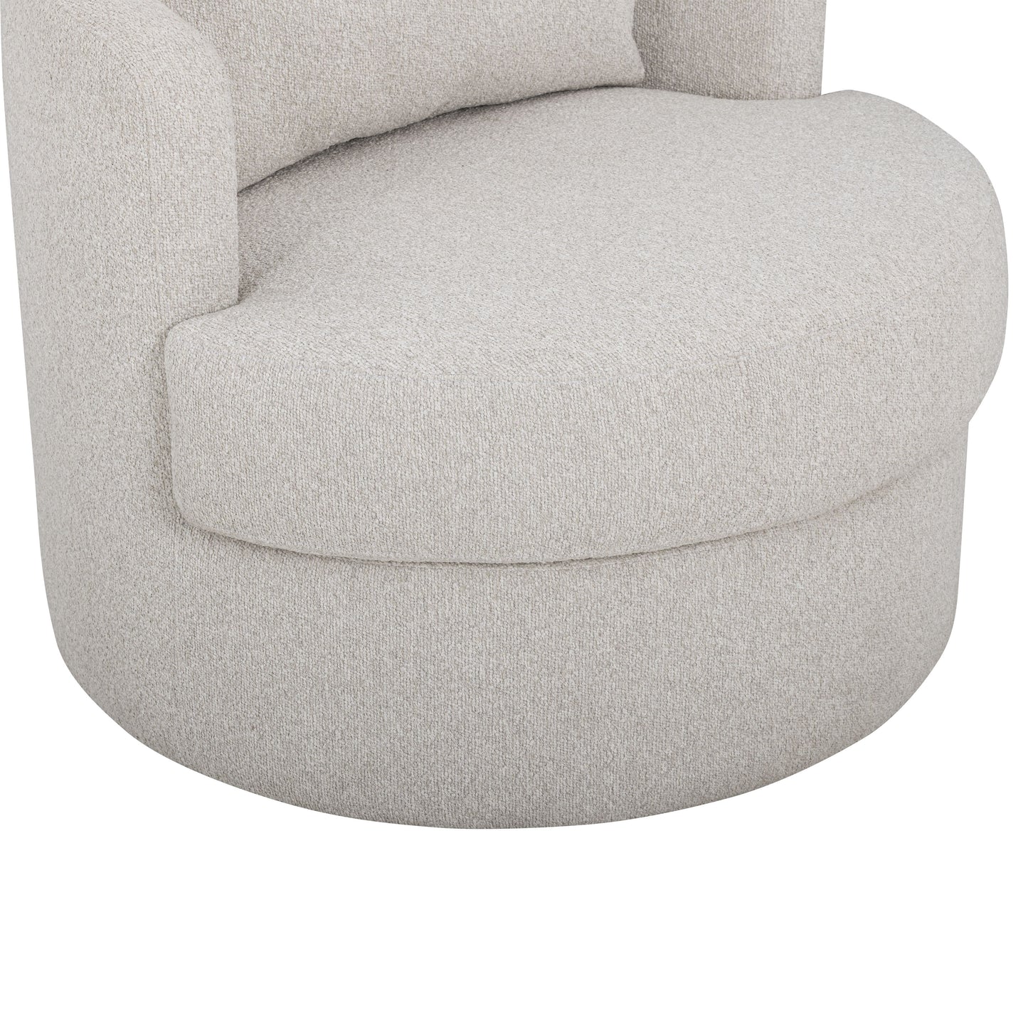 Silvi Performance Boucle Swivel Accent Chair - Off-White - Image 3