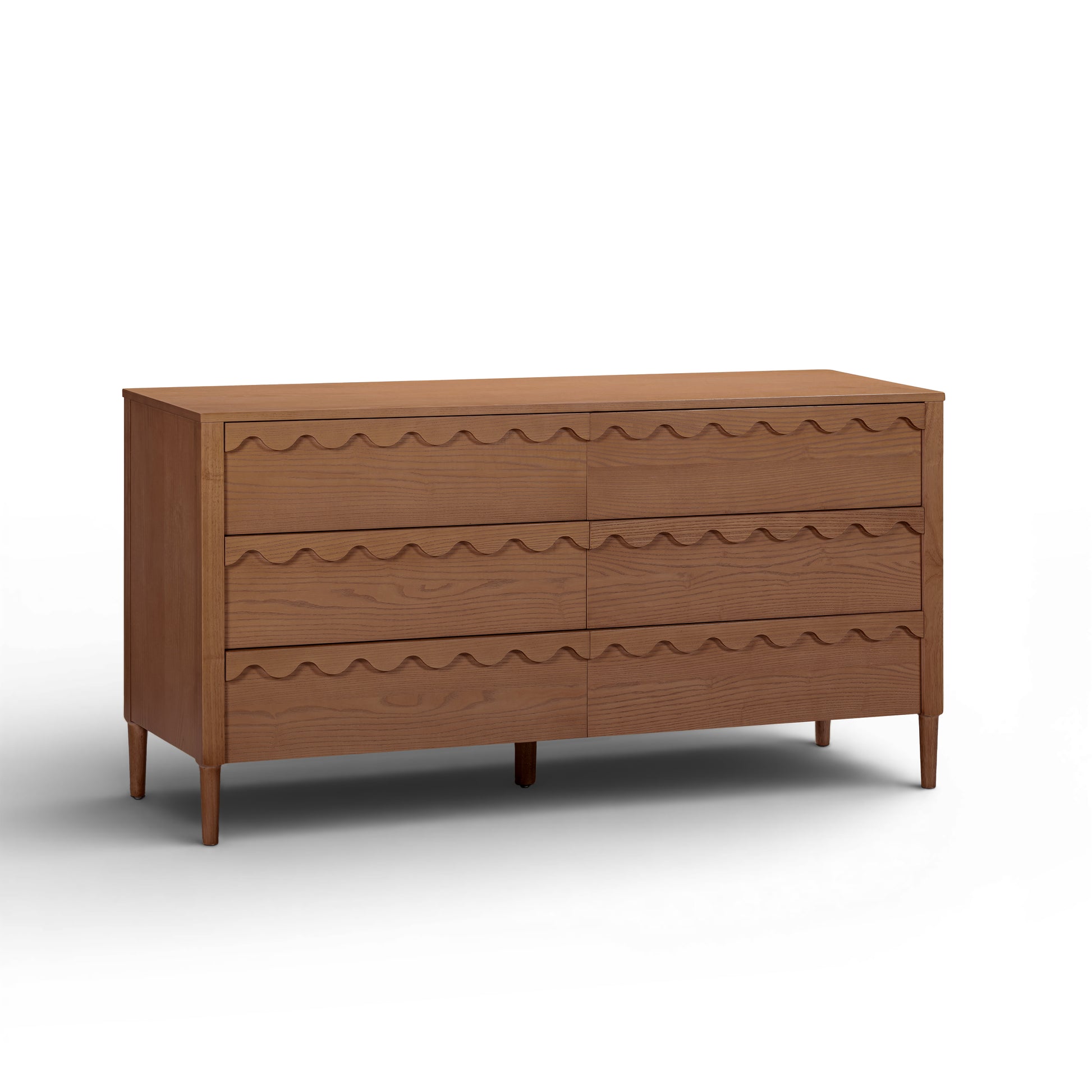 Oodle 62" 6-Drawer Dresser - Walnut - Image 3