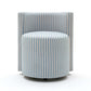 Alyssa Rolling Desk Chair - Blue - Image 3