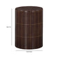 Tatiana Round Concrete Indoor/Outdoor Side Table - Maroon - Image 5