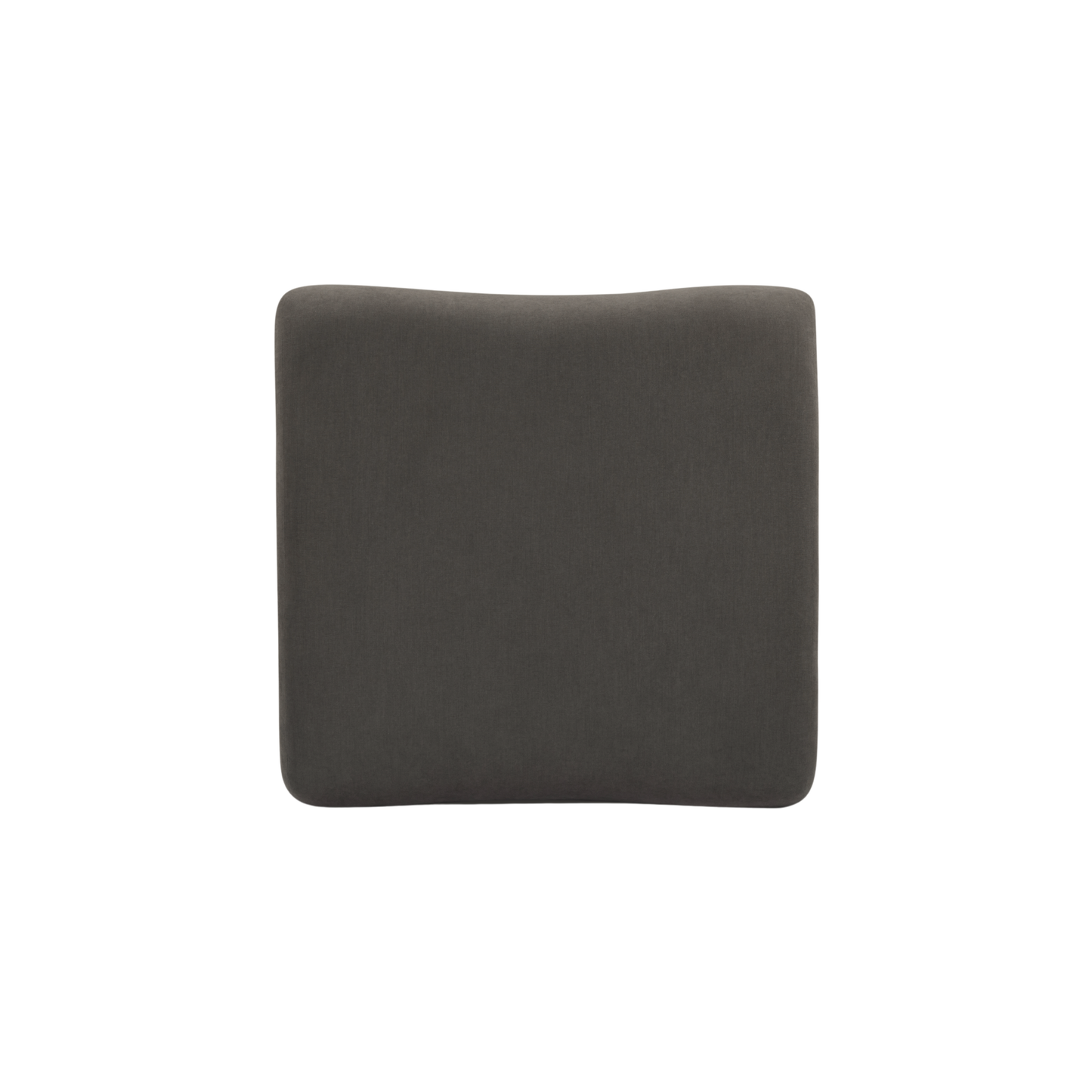 Zenith Contract-Grade Upcycled Fabric Ottoman - Grey - Image 5