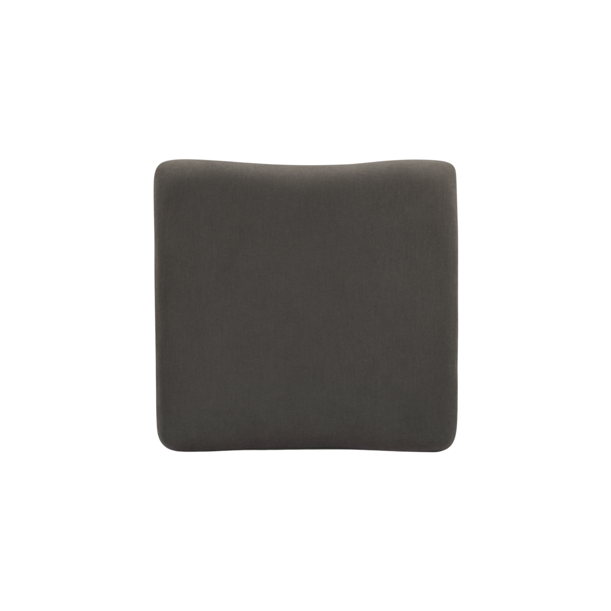Zenith Contract-Grade Upcycled Fabric Ottoman - Grey - Image 5
