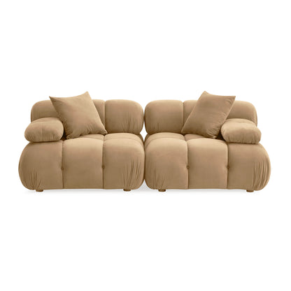 Calliope 79" Modular Loveseat - Cafe Au Lait - Image 2