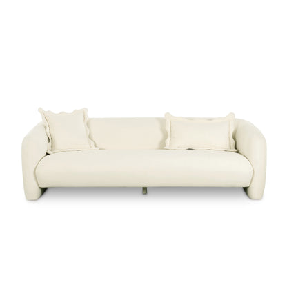 Lou 91" Sofa - Cream - Image 1