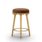 Oodle Bronze Performance Vegan Mohair Natural Counter Stool - Image 1