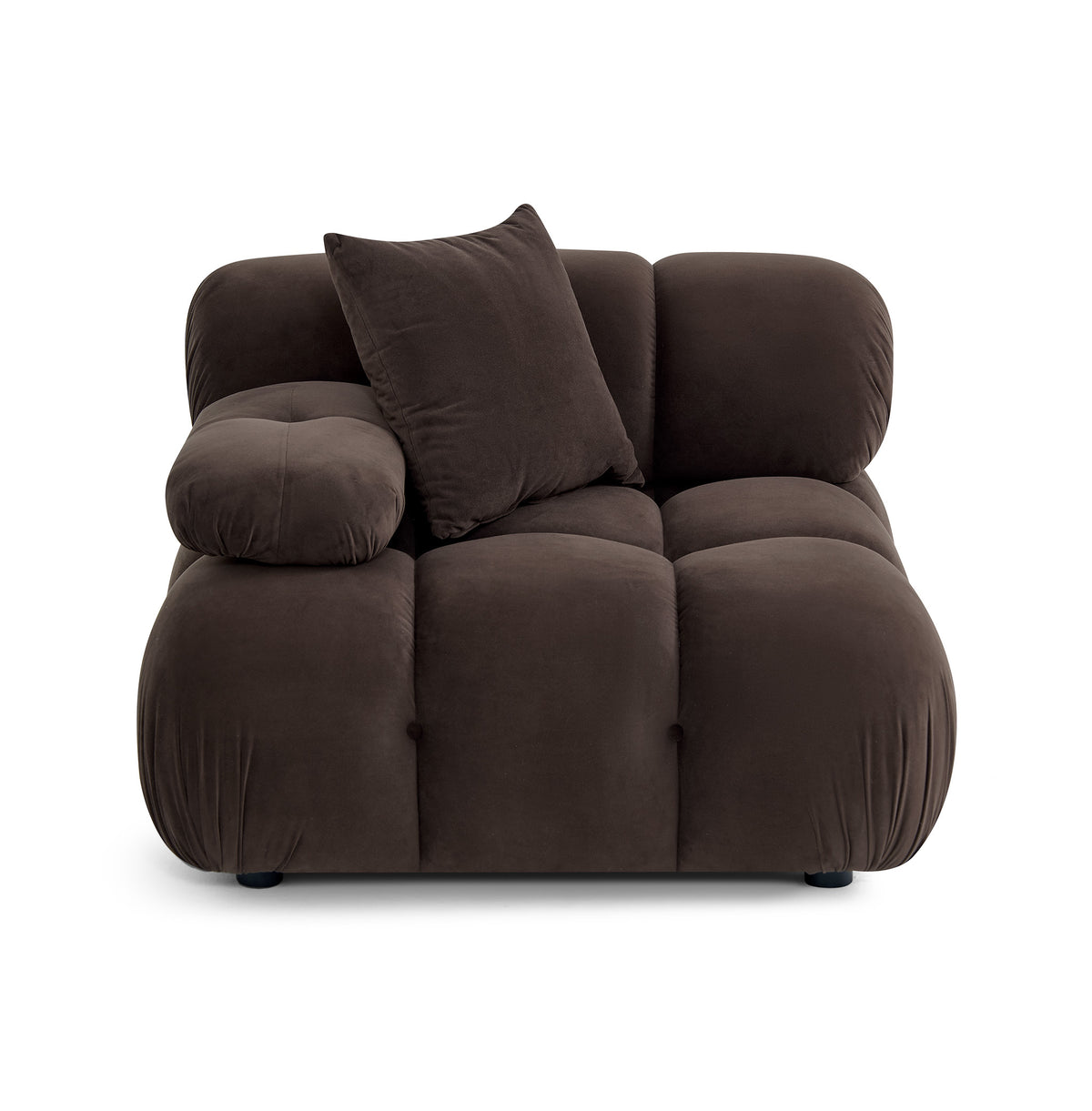Calliope Performance Modular Corner Chair - Dark Brown - Image 3