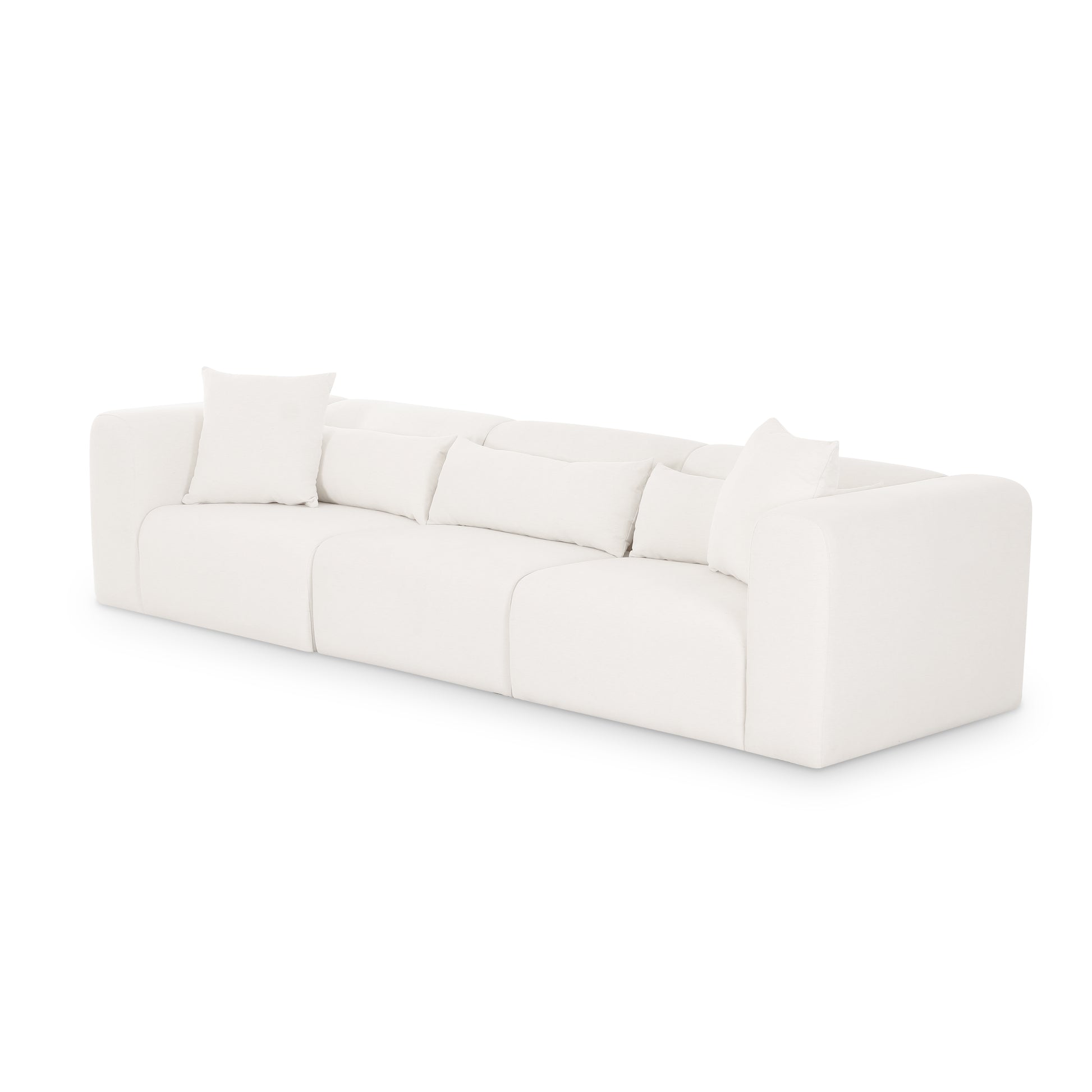 Tarra 118" Modular Sofa - Cream - Image 3