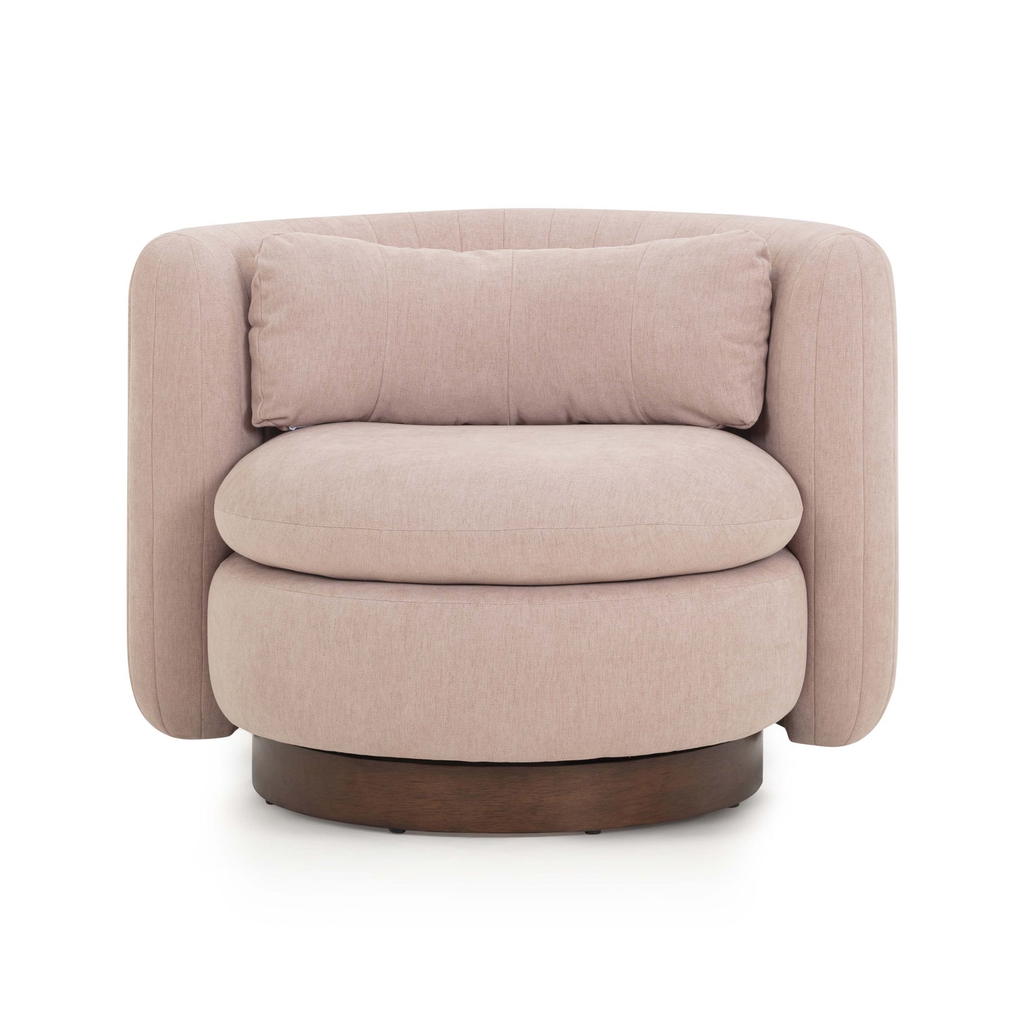Nura Swivel Accent Chair - Pink - Image 3