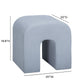 Desi Performance Fabric Ottoman - Light Blue - Image 7