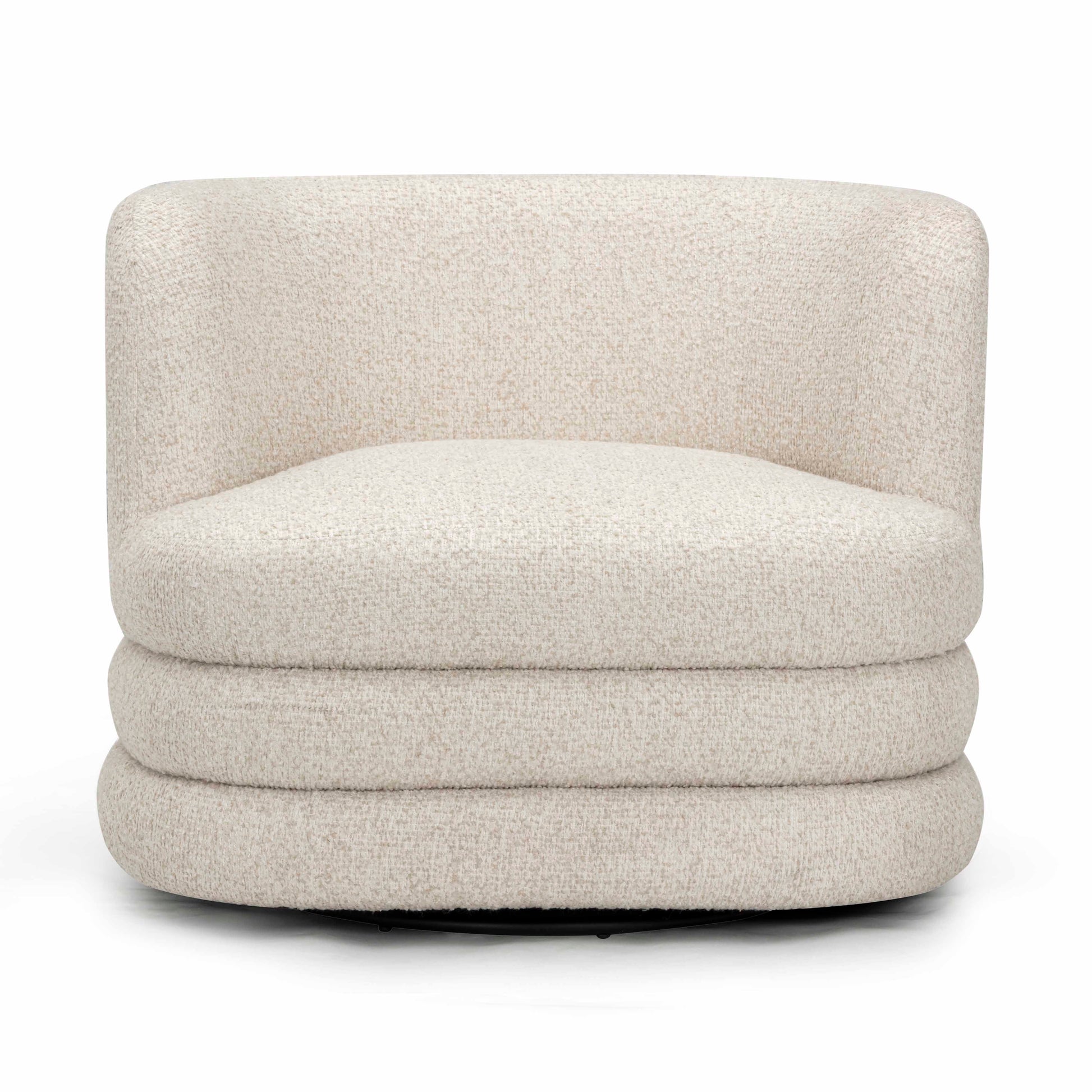 Astor Swivel Hotel Lounge Chair - Cream - Image 3