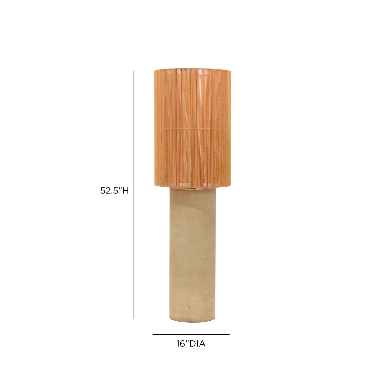 Mondada Concrete Floor Lamp - Terracotta - Image 6