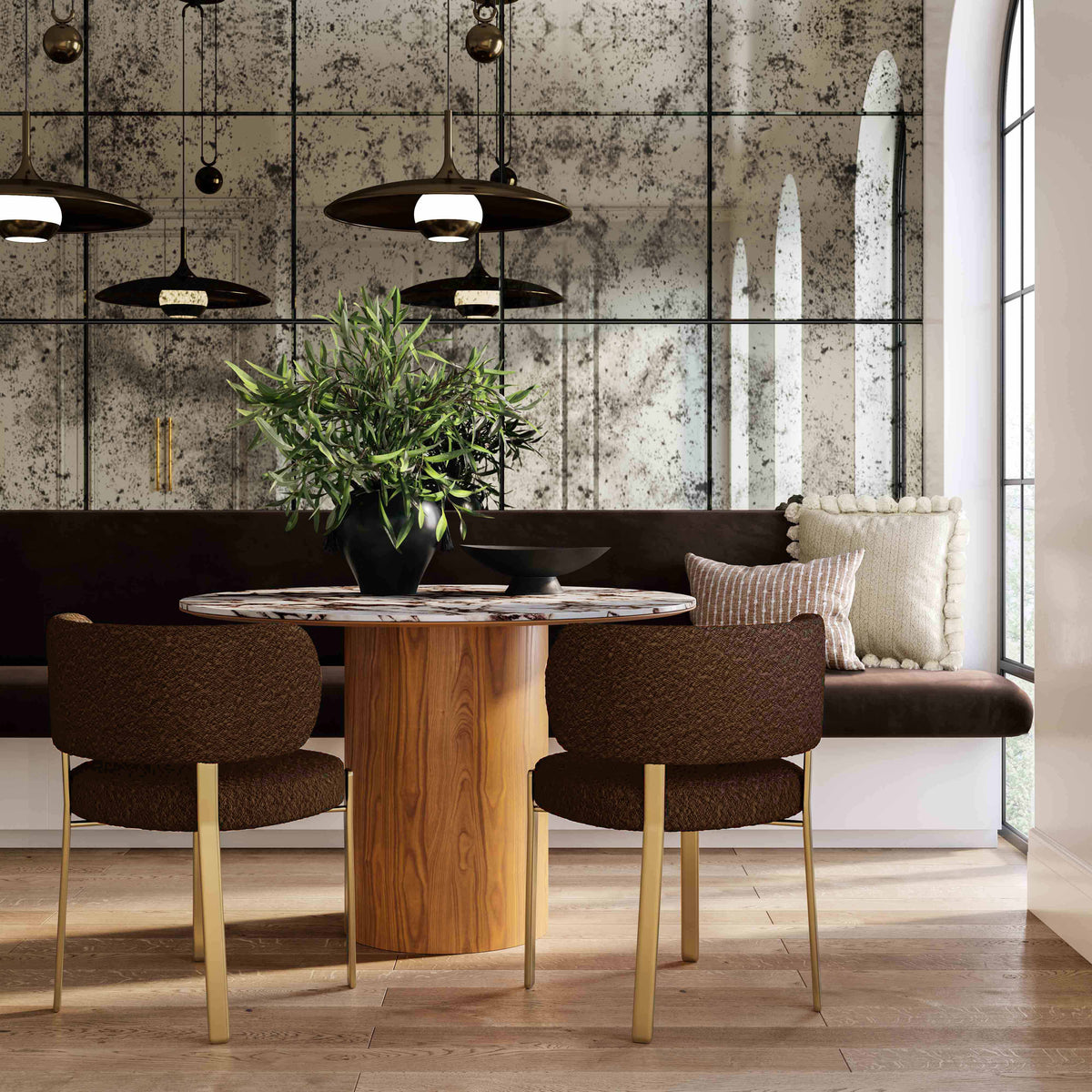 Margaret Dining Chair - Brown - Image 2