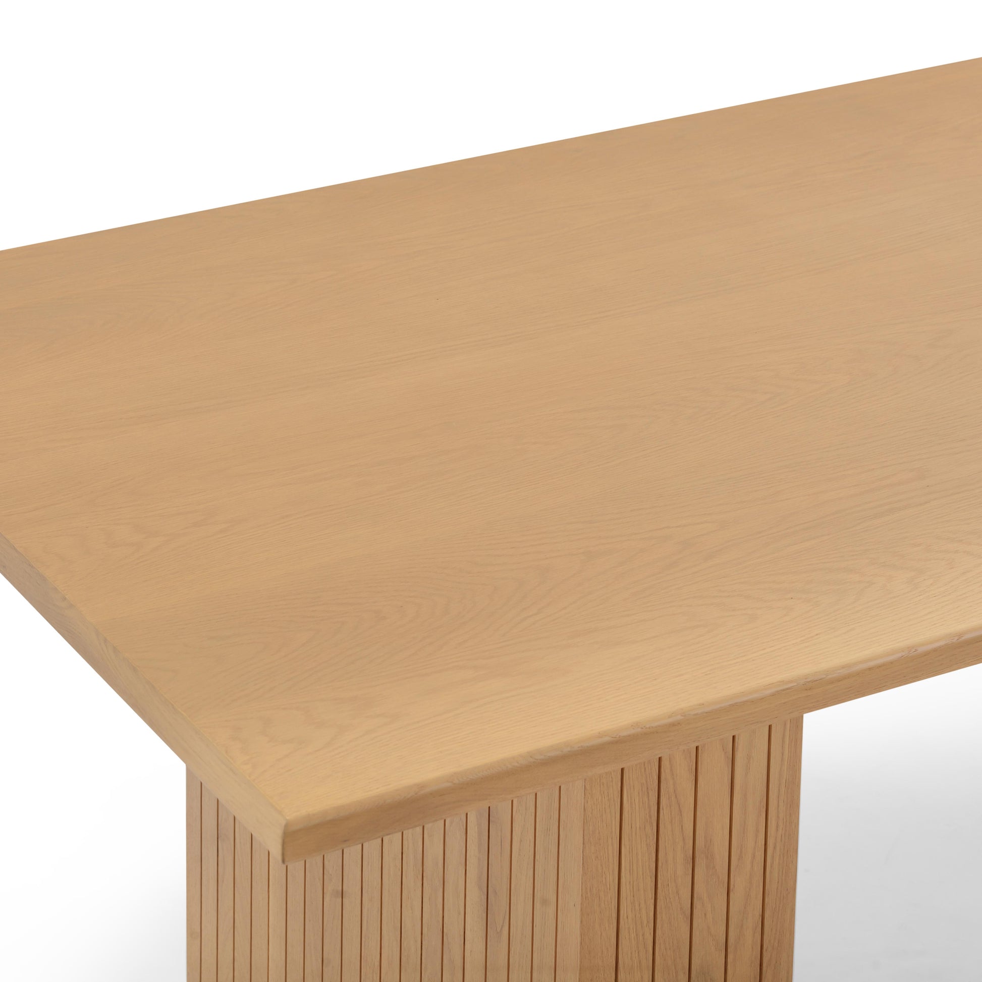 Chelsea Oak Wood Rectangular Dining Table (79"-96") - Natural / 79" - Image 5