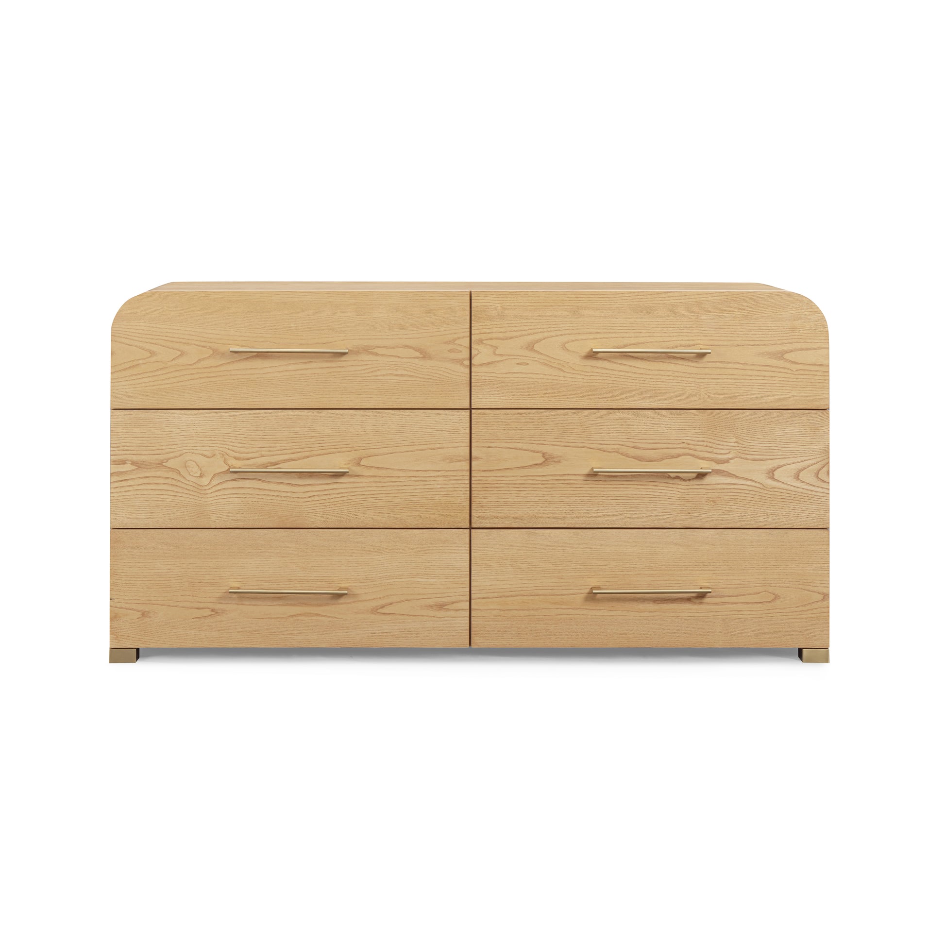 Marissa 62" Ash 6-Drawer Dresser - Natural Ash - Image 1
