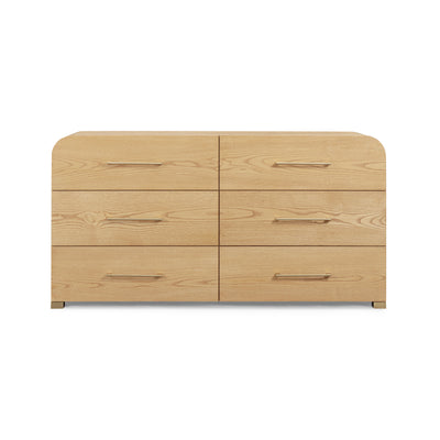 Marissa 62" Ash 6-Drawer Dresser - Image 1