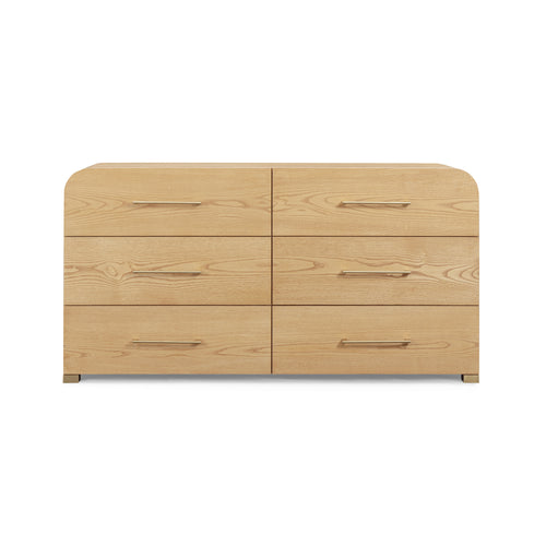 Marissa 62" Ash 6-Drawer Dresser