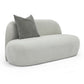 Carraway 59" Loveseat - Light Grey - Image 3