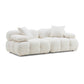 Calliope 79" Modular Loveseat - Cream - Image 2