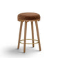 Oodle Bronze Performance Vegan Mohair Light Walnut Counter Stool - Image 1
