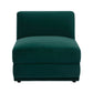 Perry Modular Armless Chair - Deep Green - Image 2