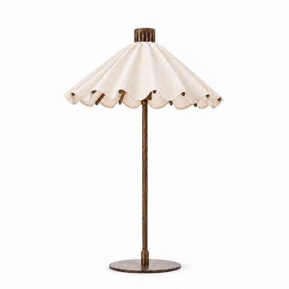 Lyra Ivory Jute Table Lamp - Default Title - Image 1