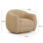 Judy Swivel Accent Chair - Honey - Image 8