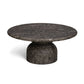 Cynthia 36" Concrete Indoor/Outdoor Coffee Table - Dark Emperador Marble - Image 3