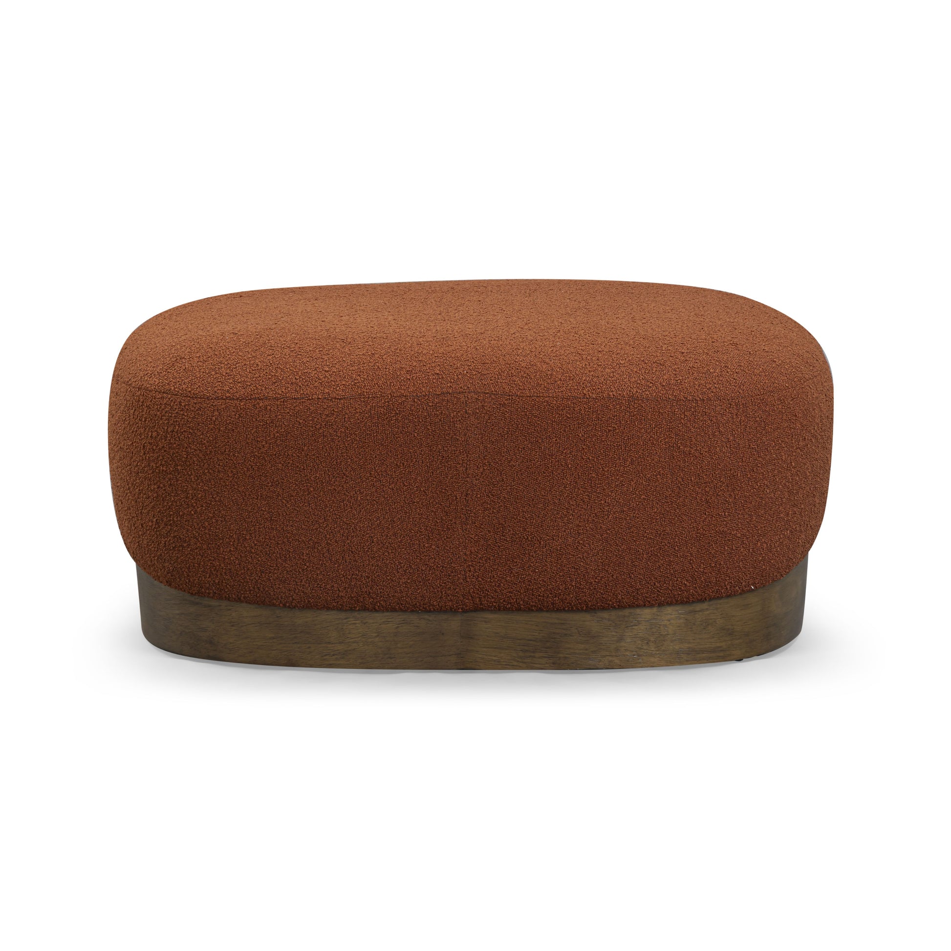 Domina Autumn Red Boucle Ottoman - Image 3