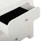 Hump 38" Arched 3-Drawer Bedside Chest - White - Image 4