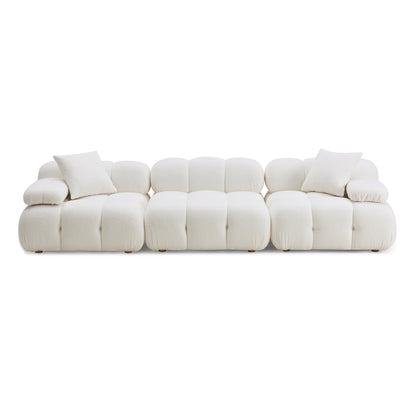 Calliope 118" Modular Sofa - Cream - Image 1