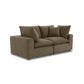 Cali 80" Modular Loveseat - Chocolate Brown - Image 3