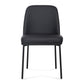 Sydney Performance Vegan Leather Dining Chair - Set of 2 - Black - Image 3