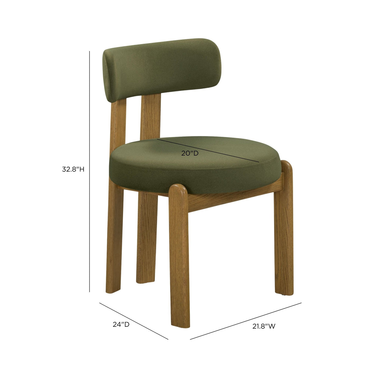 Odessa Performance Dining Chair - Green / 33