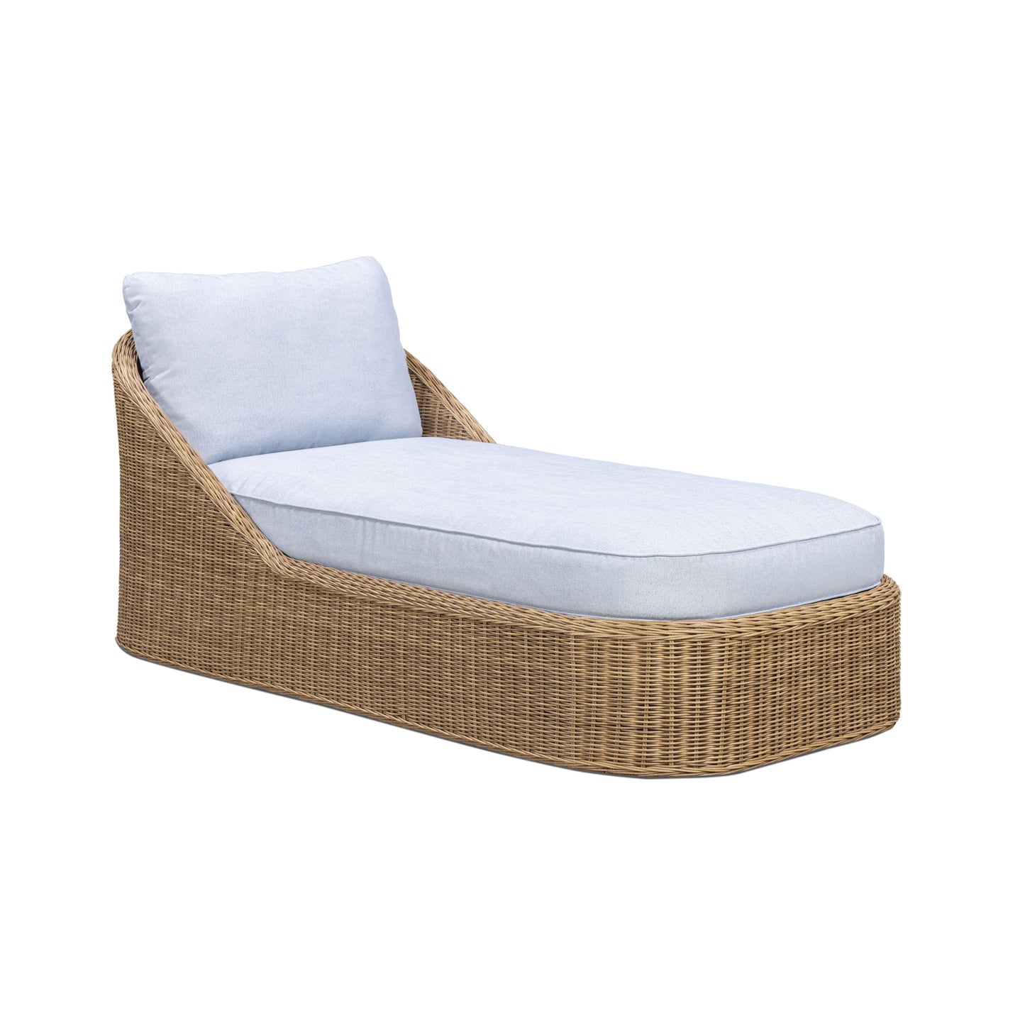 Axel Blue Boucle Outdoor Lounge Chair - Image 1