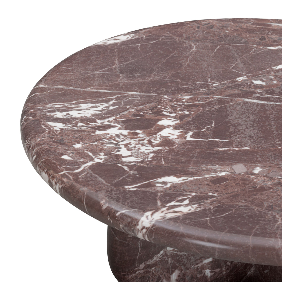 Juju 2-Piece Faux Marble Indoor/Outdoor Nesting Coffee Table Set - Red Levanto - Image 9