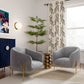 Kandra Accent Chair by Inspire Me! Home Decor - Grey - Image 2