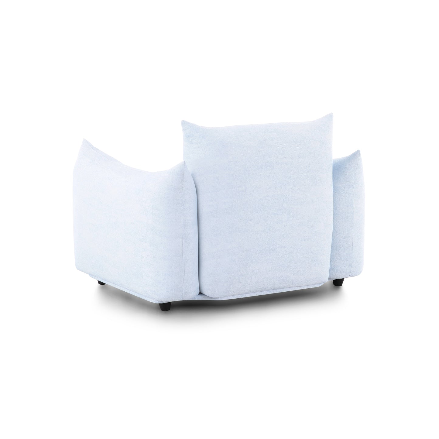 Saint Tropez Stuffed Indoor/Outdoor Armchair - Light Blue - Image 4
