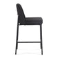 Sydney Performance Velvet Counter Stool Set of 2 - Black - Image 6