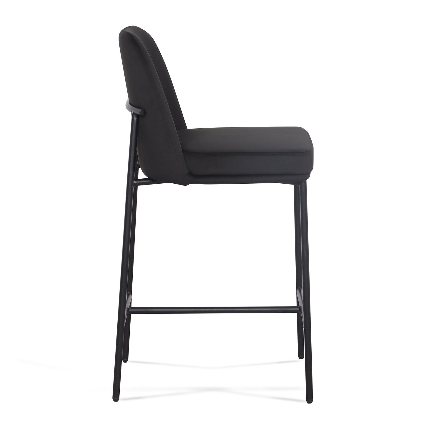 Sydney Performance Velvet Counter Stool Set of 2 - Black - Image 6