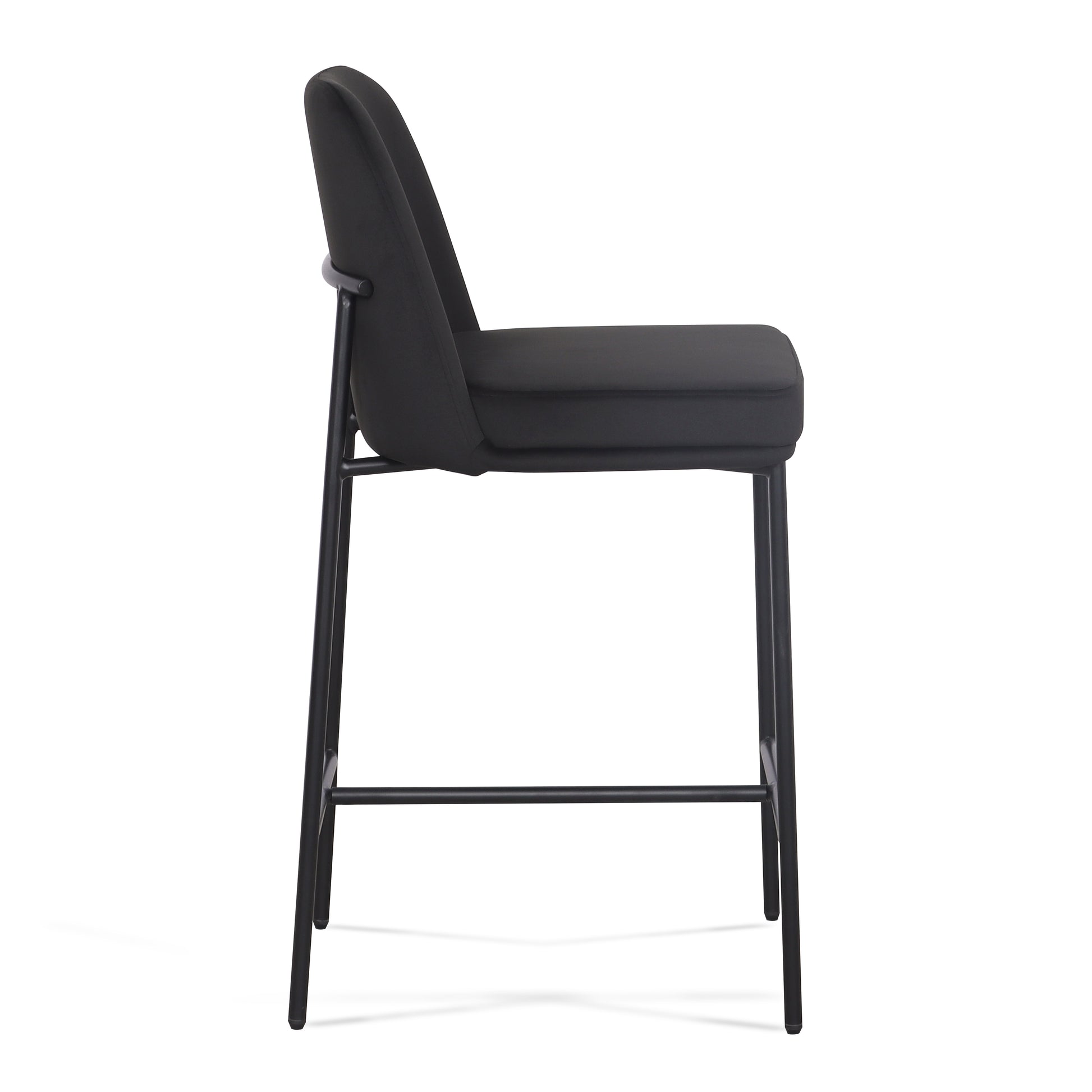 Sydney Performance Velvet Counter Stool Set of 2 - Black - Image 6