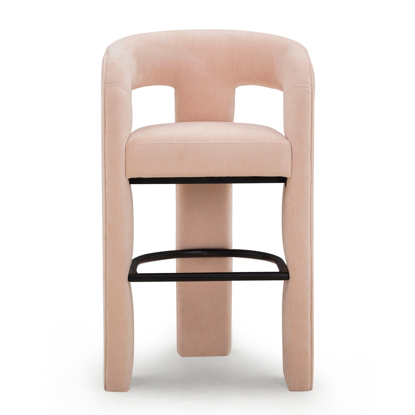 Malone Performance Chenille Stool - Blush / Bar Height - Image 1