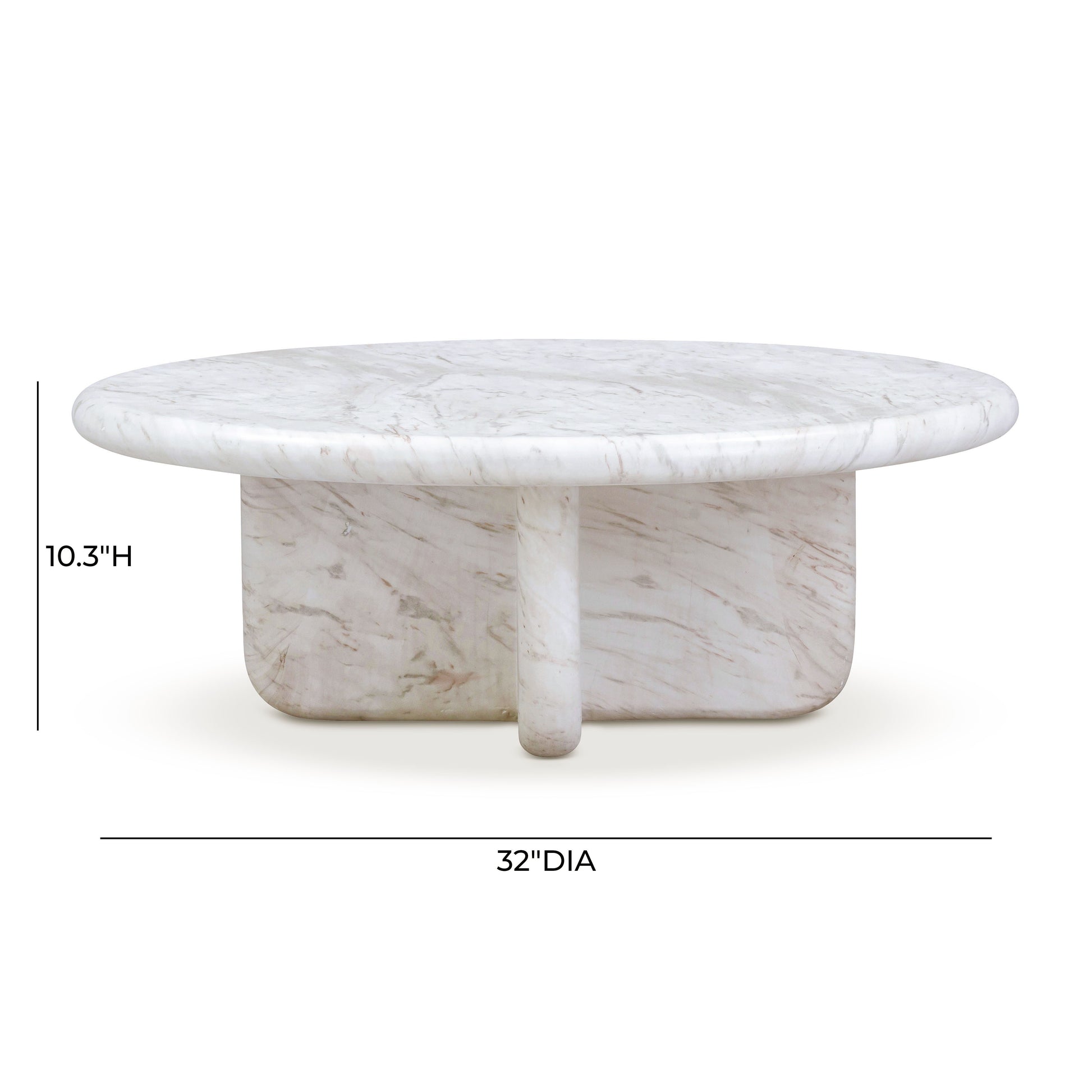 Juju 2-Piece Indoor/Outdoor Nesting Coffee Table Set - White - Image 7