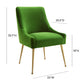 Beatrix Performance Velvet Dining Chair - Green - Image 8
