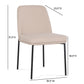 Sydney Performance Velvet Dining Chair - Set of 2 - Taupe - Image 8