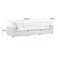 Cali 120" Modular Sofa - Pearl - Image 7